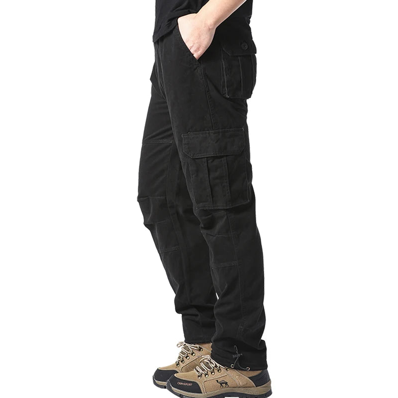 Large Pocket Loose Overalls Men's Outdoor Sports Jogging Military