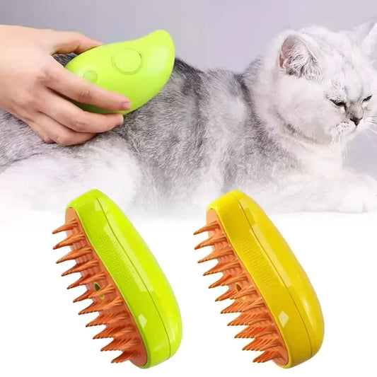 Cat Steam Brush - Steamy Dog Brush 3 in 1 Electric Spray