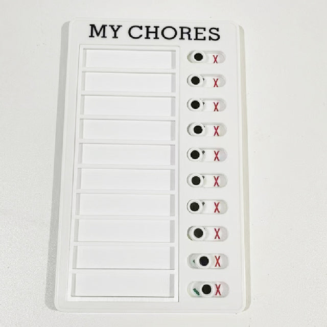 Reusable Self-Discipline Checklist Memo Board (Kawaii)