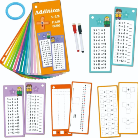 Fiches d'apprentissage des maths réutilisables – Lot de 15 pièces