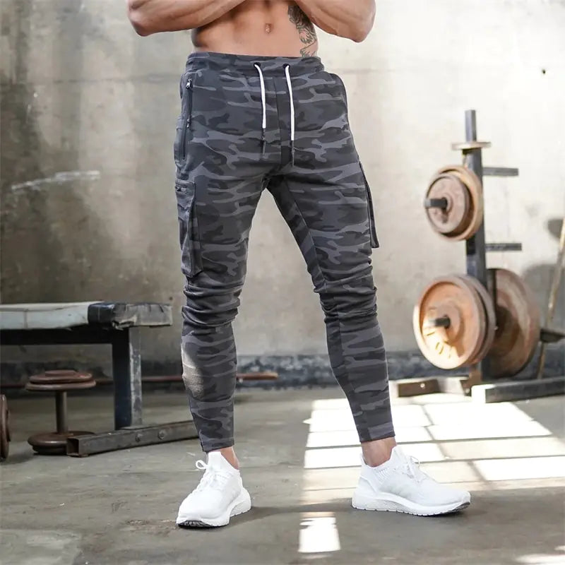 Sports Pants Multi-pocket Zipper Men